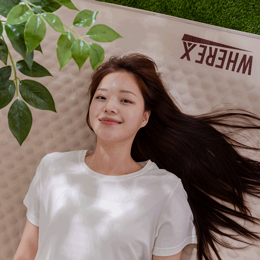 웨어엑스 에어컴팩트 자충매트 펌프 내장형 10T 더블