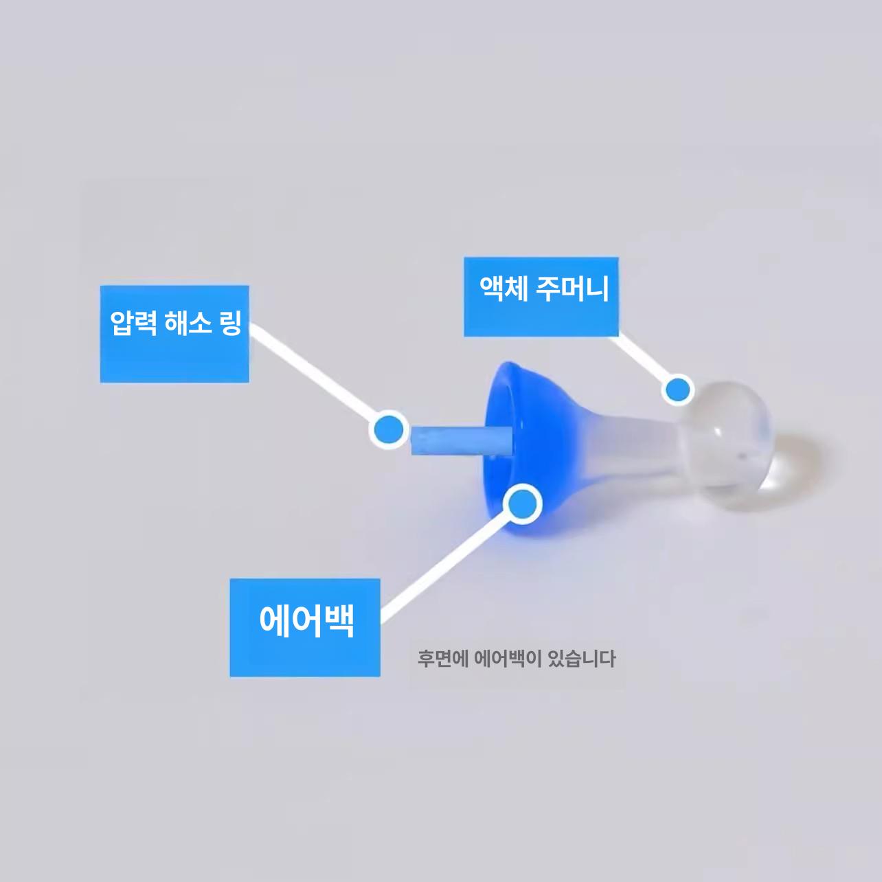 혁신적인 공기 주입 차단 플러그 귀마개 초편안 귀 소음 액체 귀마개 5쌍 - 상세 이미지 5
