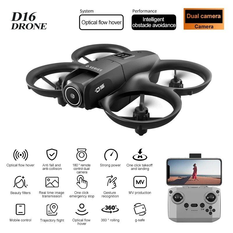 입문용 미니 드론 듀얼 카메라 8K 항공기 장애물 회피 UAV 고정 원격 제어 비행기 - 상세 이미지 5