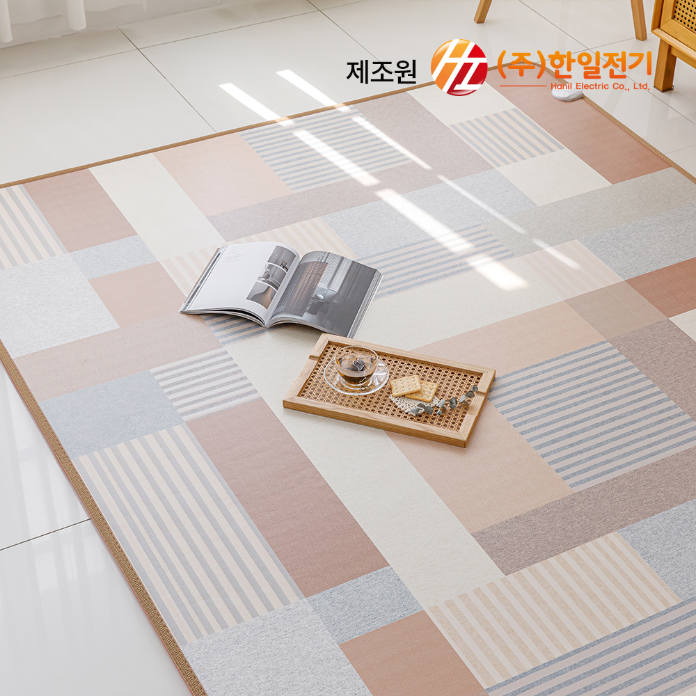 한일 EMF 소형 전기매트 거실 전기 장판 탄소 카페트매트 모노륨 구들장 온열매트 난방 거실용 모던