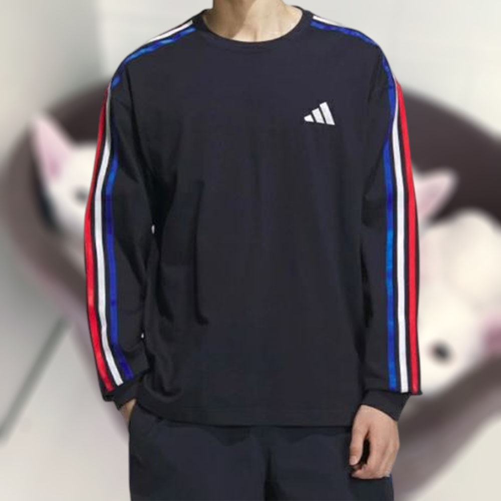 남성 삼선 긴팔티 남자 스트라이프 티셔츠 JW6939 - 상품 이미지