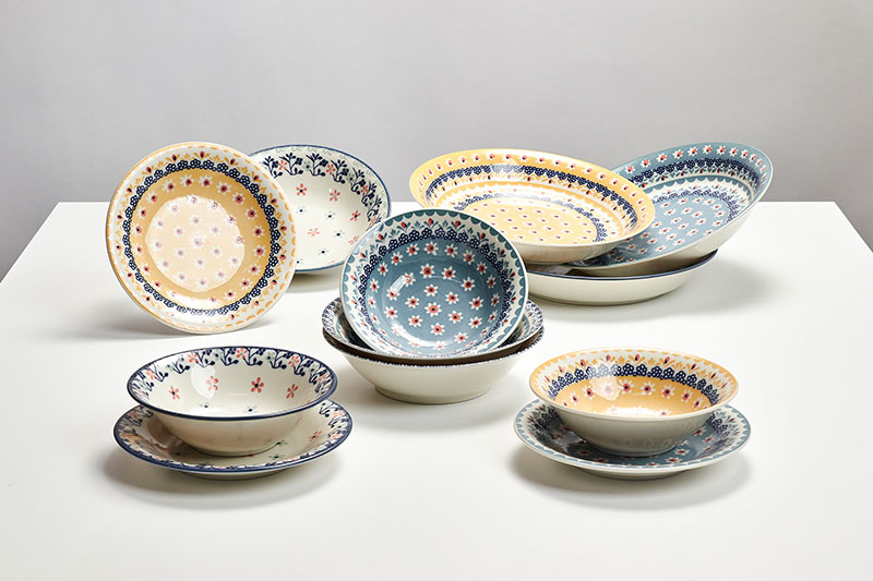 티니 플라워 빈티지 크림 디저트볼 일본 도자기 식기 - 상세 이미지 3