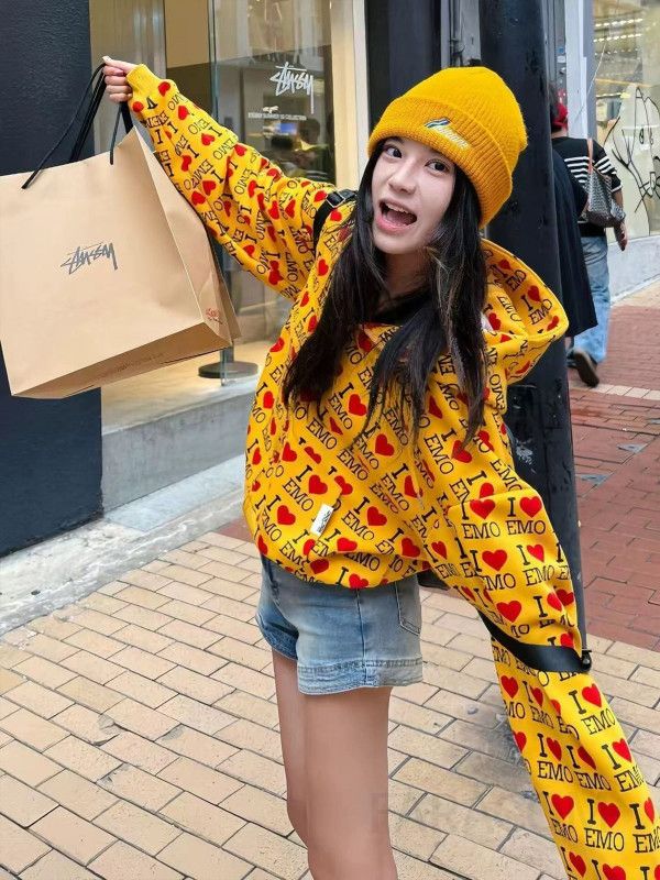 여성용 루즈핏 오리지널 순면 기모 후드 집업 스웨트셔츠 얇고 따뜻한 겨울용 편안한 착용감 데일리 캐주얼 스타일 - 상세 이미지 4
