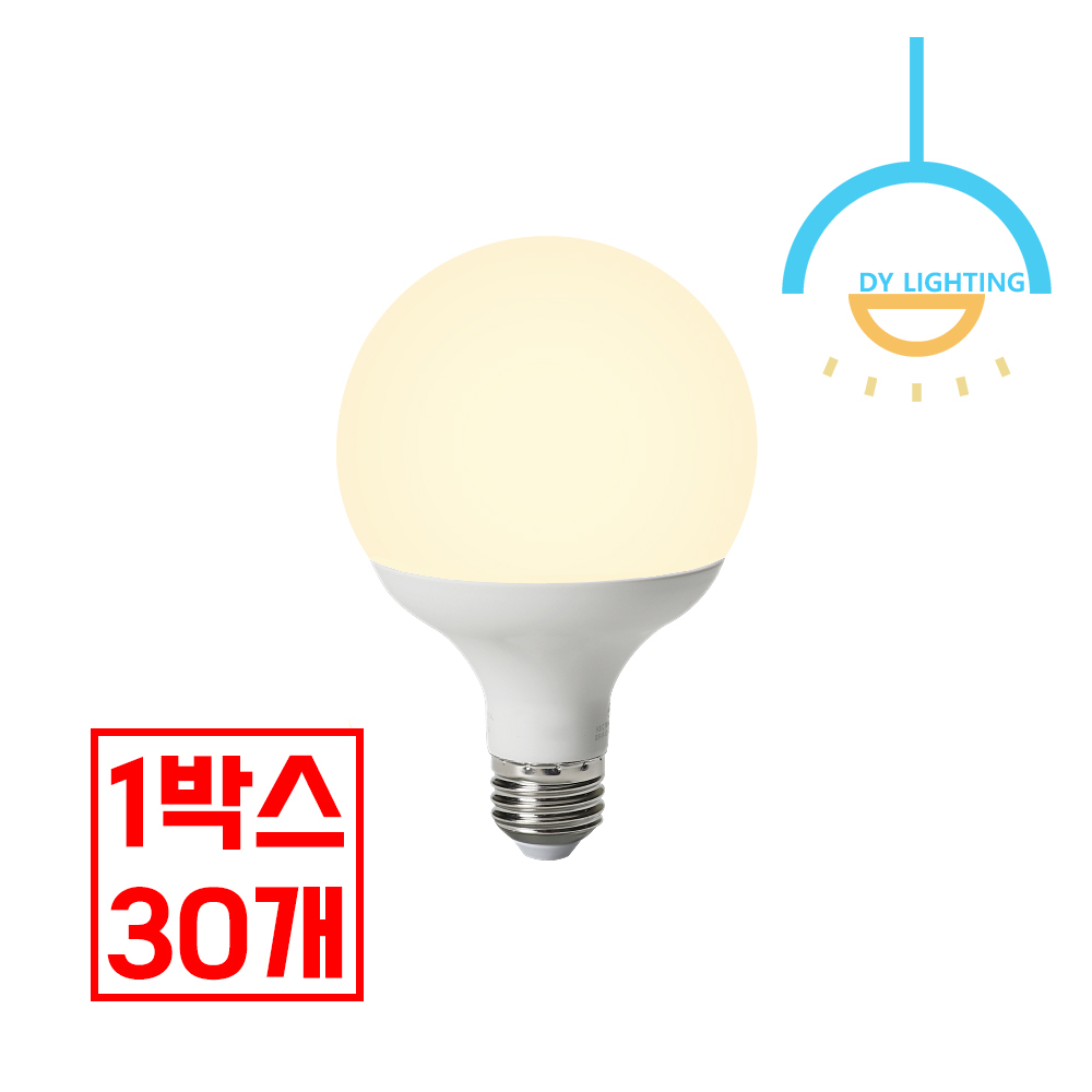 LED 전구 램프 볼구 12W, 롱 타입(전구색), 30개 - 메인 이미지