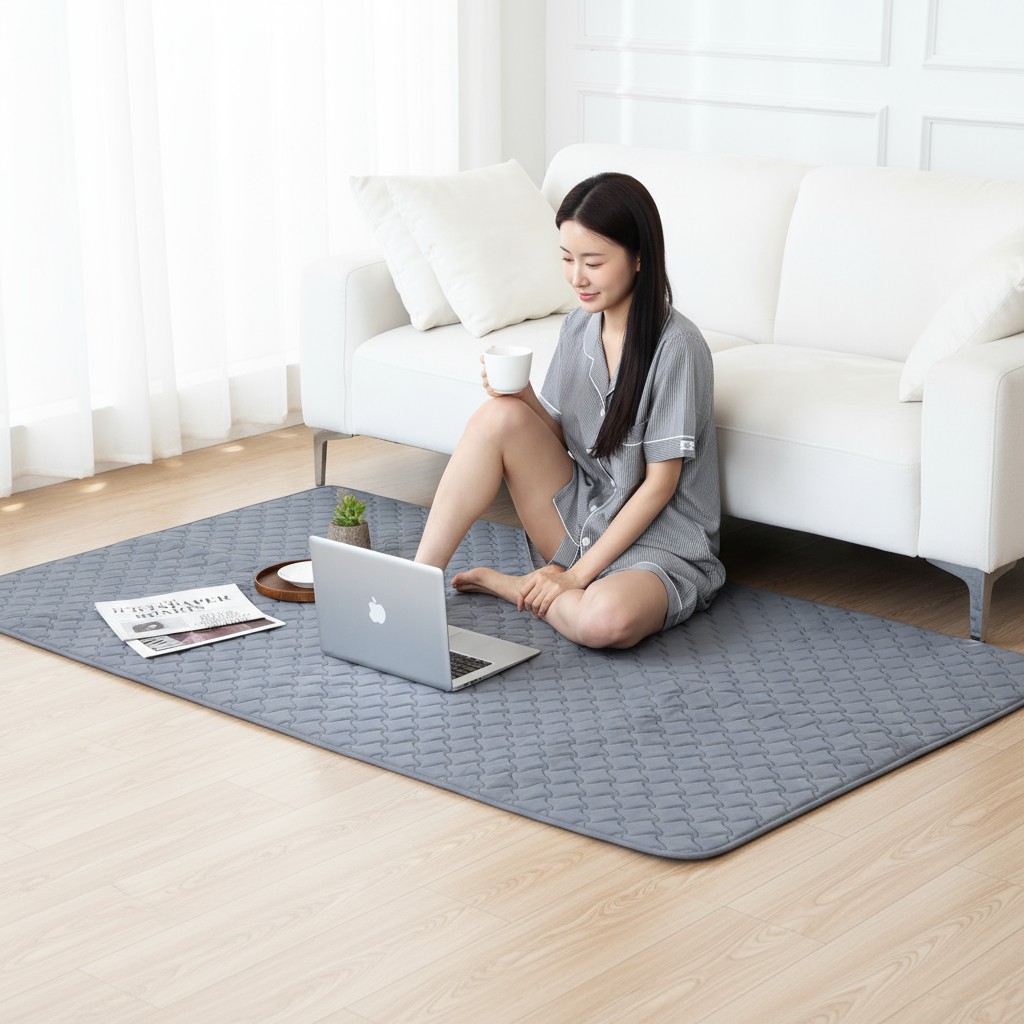 극세사 카본매트 탄소 온열매트 캠핑 전기 탄소매트 침대전기장판