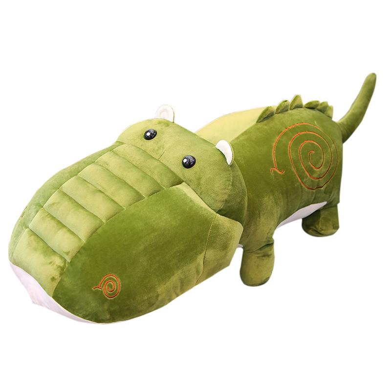 악어 대형 바디필로우 애착인형 쿠션 롱쿠션 아미그린 50cm - 상품 이미지