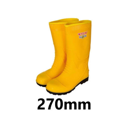 화학물질 작업장 물샘 미끄럼 방지 무접착 장화 270mm