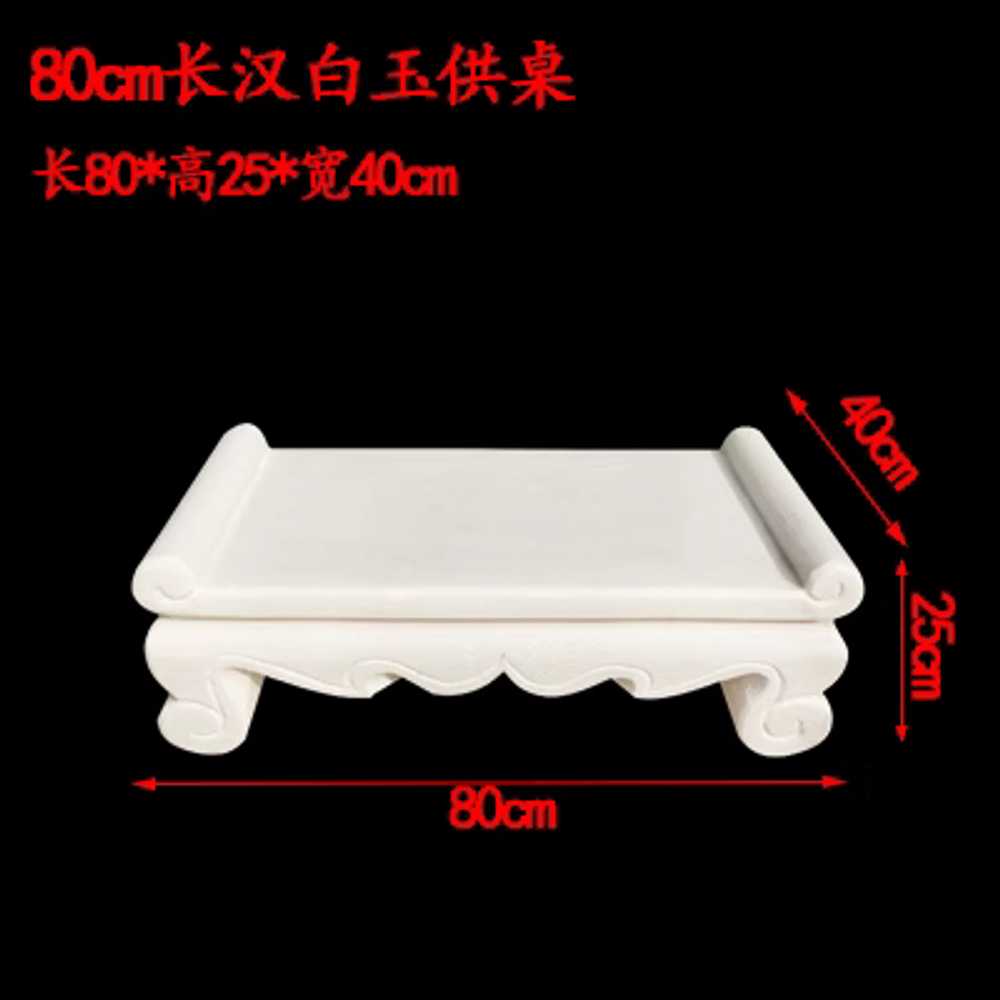 묘지 상석 상돌 제상 견고한 묘비 대리석 제단 성묘 제사 추모 50cm - 상세 이미지 2