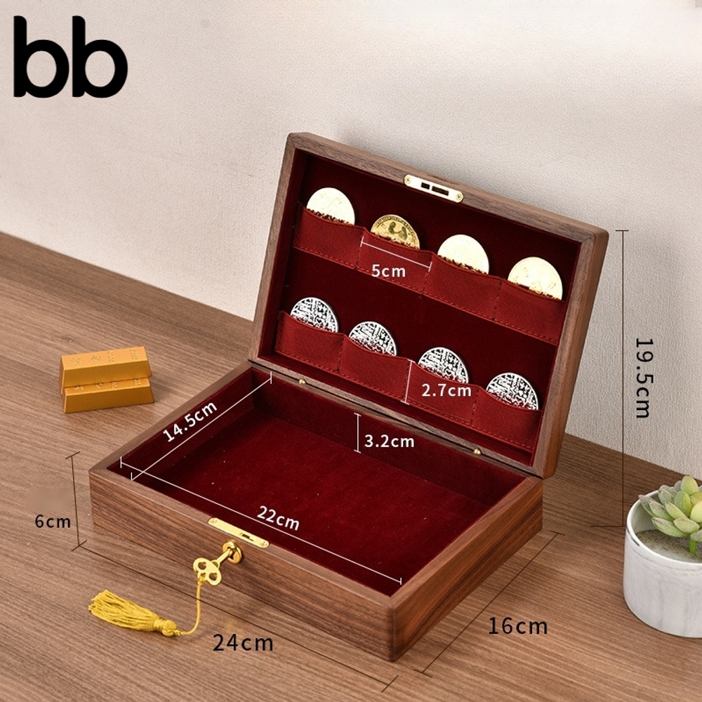 금 보관함 골드바케이스 괴 보석함 트레이 투명 반지 금괴 박스 금보관함 상자 악세사리 B - 상품 이미지
