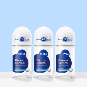 니베아 데오드란트 롤온 더마 컨트롤 퓨어 센서티브 무향 50ml, 3개 솔직 후기 | 피부 타입별 분석 - 상품 이미지 1