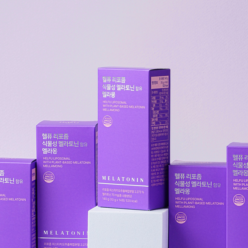 식물성 리포좀 멜라토닌 5mg 멜라몽 수면영양제