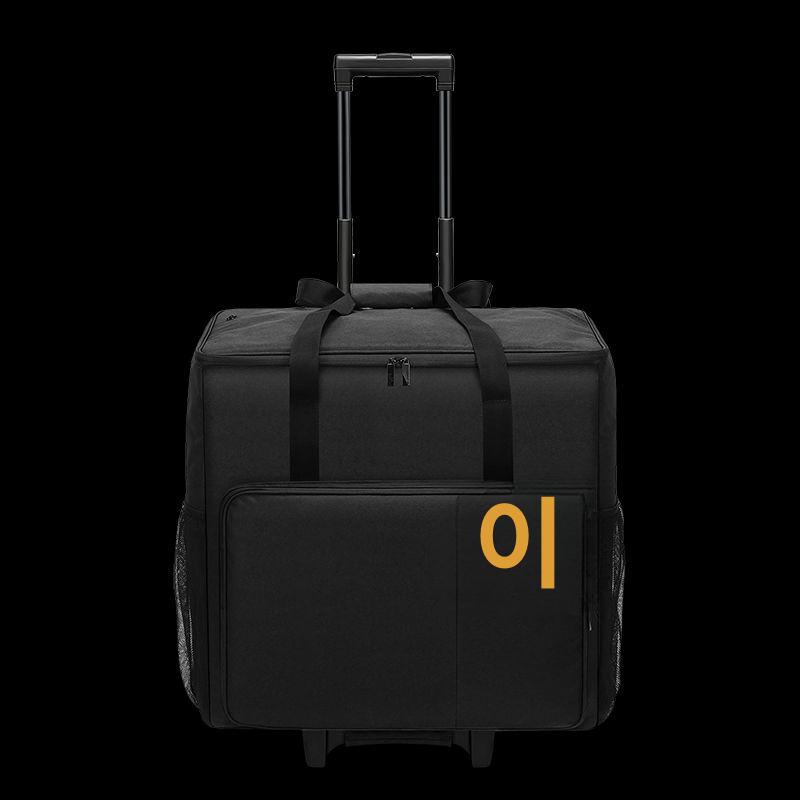 출장용 데스크탑 컴퓨터본체 수납가방 운송 모니터 스트랩 수화물백 수하물 바퀴 이동 운반 소형 본체+키보드 마우스 - 상세 이미지 5