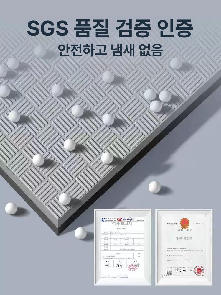 런닝머신소음방지매트 트레드밀 매트 층간소음방지 스펀지 실내자전거 방음 두꺼운 180x85x2.5cm 4.5cm - 상세 이미지 5