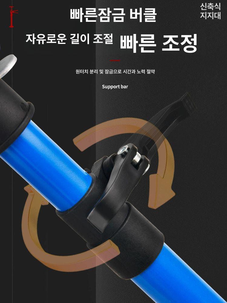천장지지대 화물 고정대 밀림방지 화물 고정 택배차 활동 중형 2개 높이 50-115cm - 상세 이미지 3
