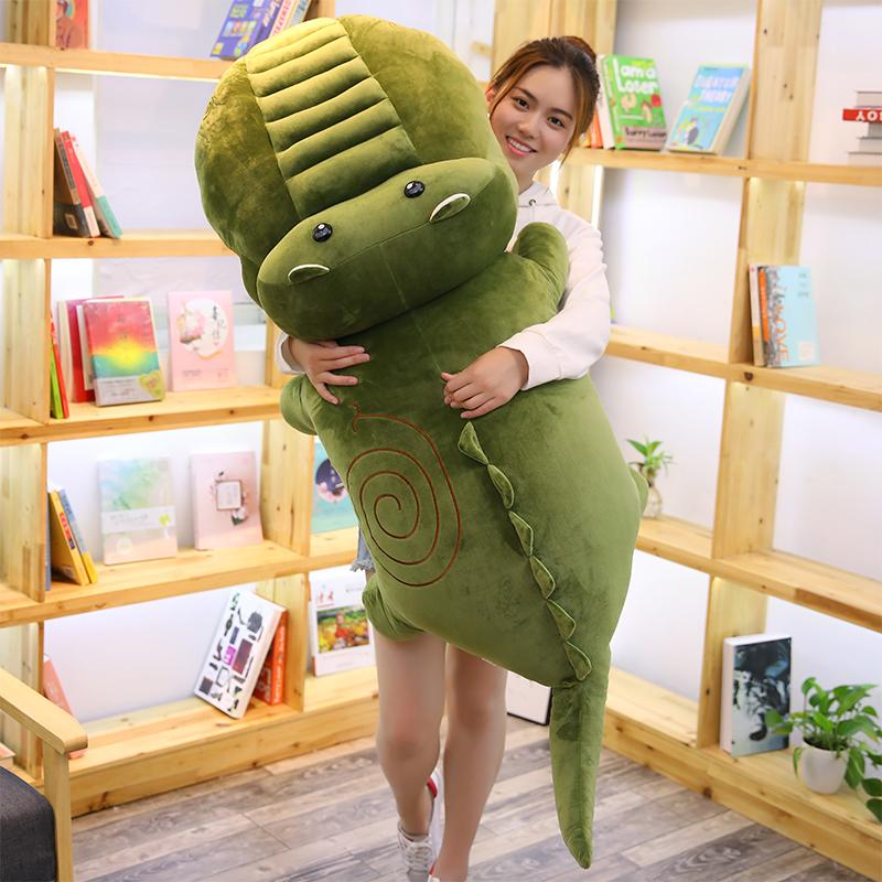 악어 대형 바디필로우 애착인형 쿠션 롱쿠션 아미그린 50cm - 상세 이미지 2