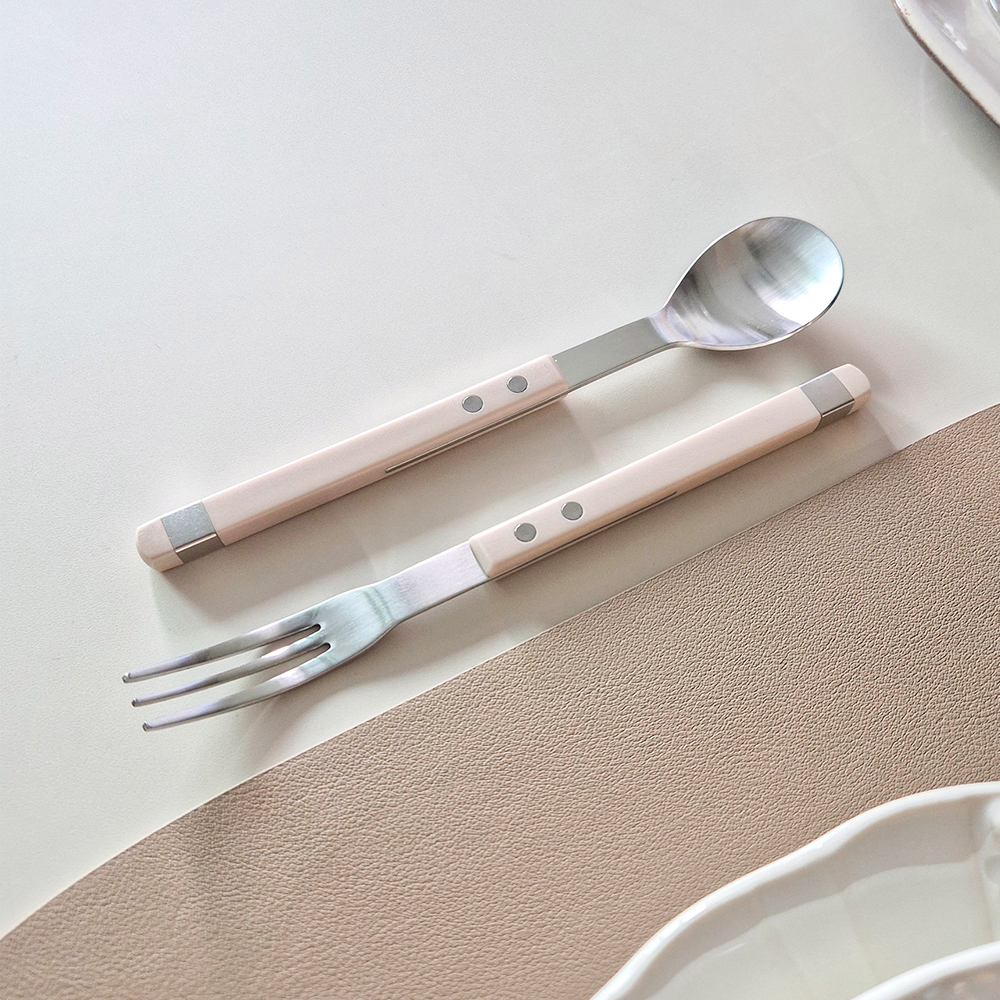 보겐 비카 티스푼 티포크 국내생산 과일포크 아이스크림스푼 - 메인 이미지