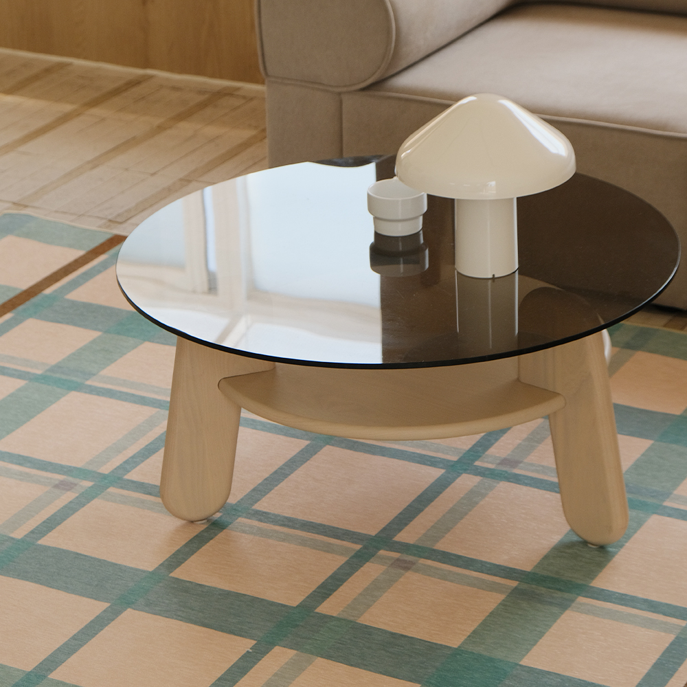 파르르맨션 사계절 대형 러그 디자인 거실 카페트 워셔블 먼지없는 러그 코타지 그리드, 140x200cm