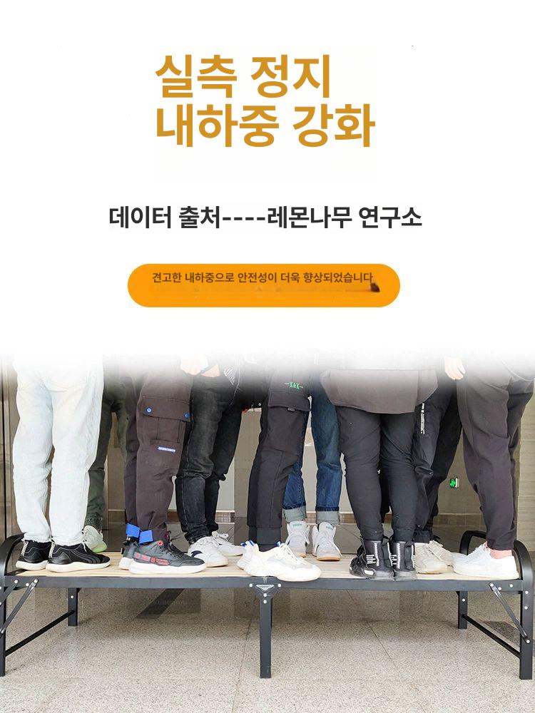 접이식침대프레임 간이 사이드 공간활용 침대판 접이식침대 폴딩베드 베드 접히는 접는 소나무 100cm - 상세 이미지 5