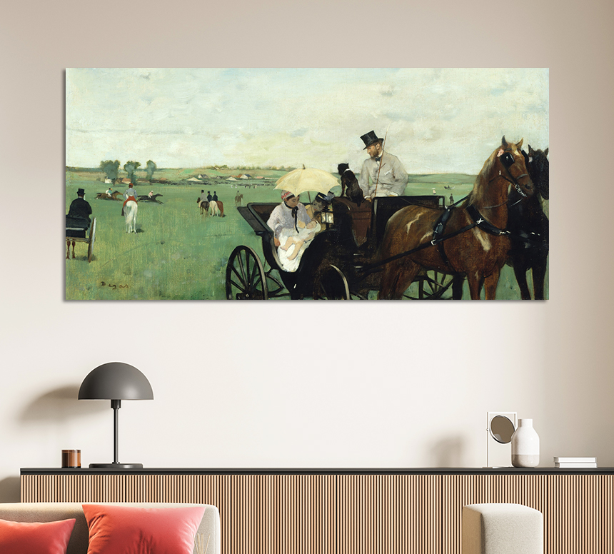 명화 라울뒤피 애스컷의경마장 거실 액자 인테리어 그림 중형 이미지 6