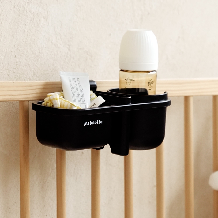 마롤로뜨 튼튼한 유모차 컵홀더 앤 스마트폰 홀더 거치대 2구 멀티 핸드폰 수납 2in1