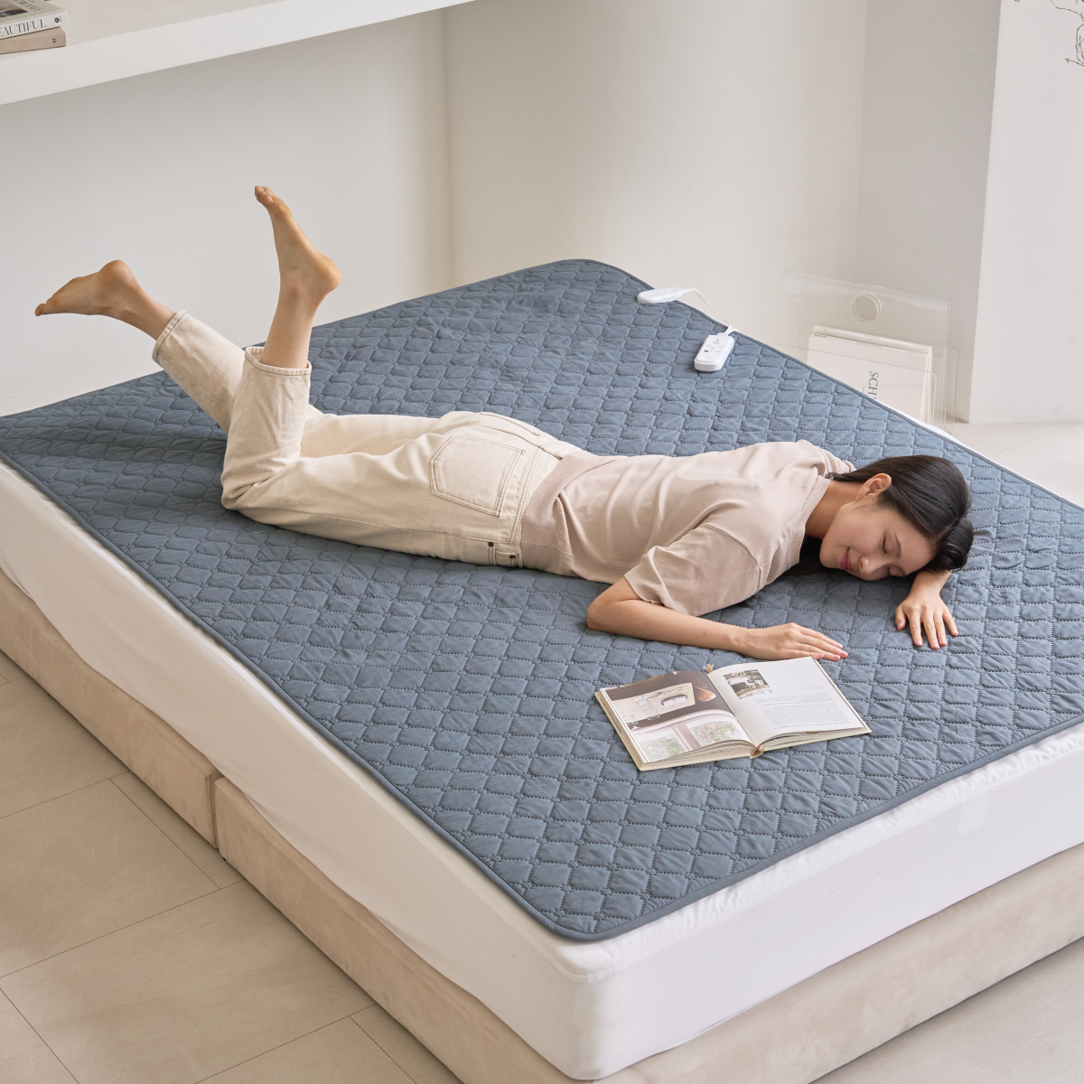 한경희 EMF 전자파 차단 워셔블 온도조절 탄소매트 전기장판