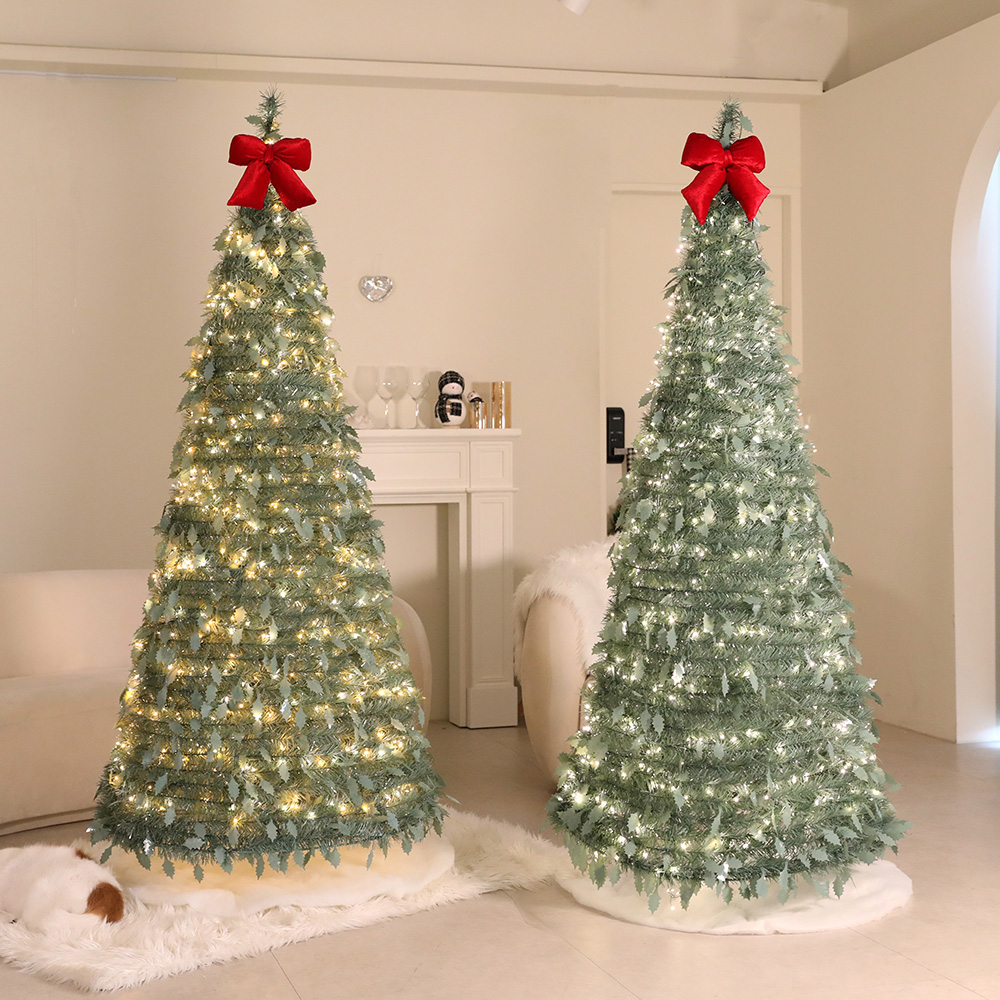 크리스마스트리 전구 세트 업다운 팝업 접이식 원터치트리 180cm 대표 이미지