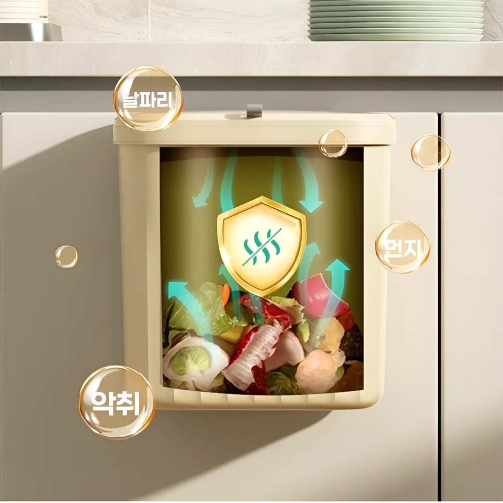 또와여샵 주방 음식물쓰레기통 가정용 음식물 걸이형쓰레기통 싱크대 휴지통 - 상세 이미지 3