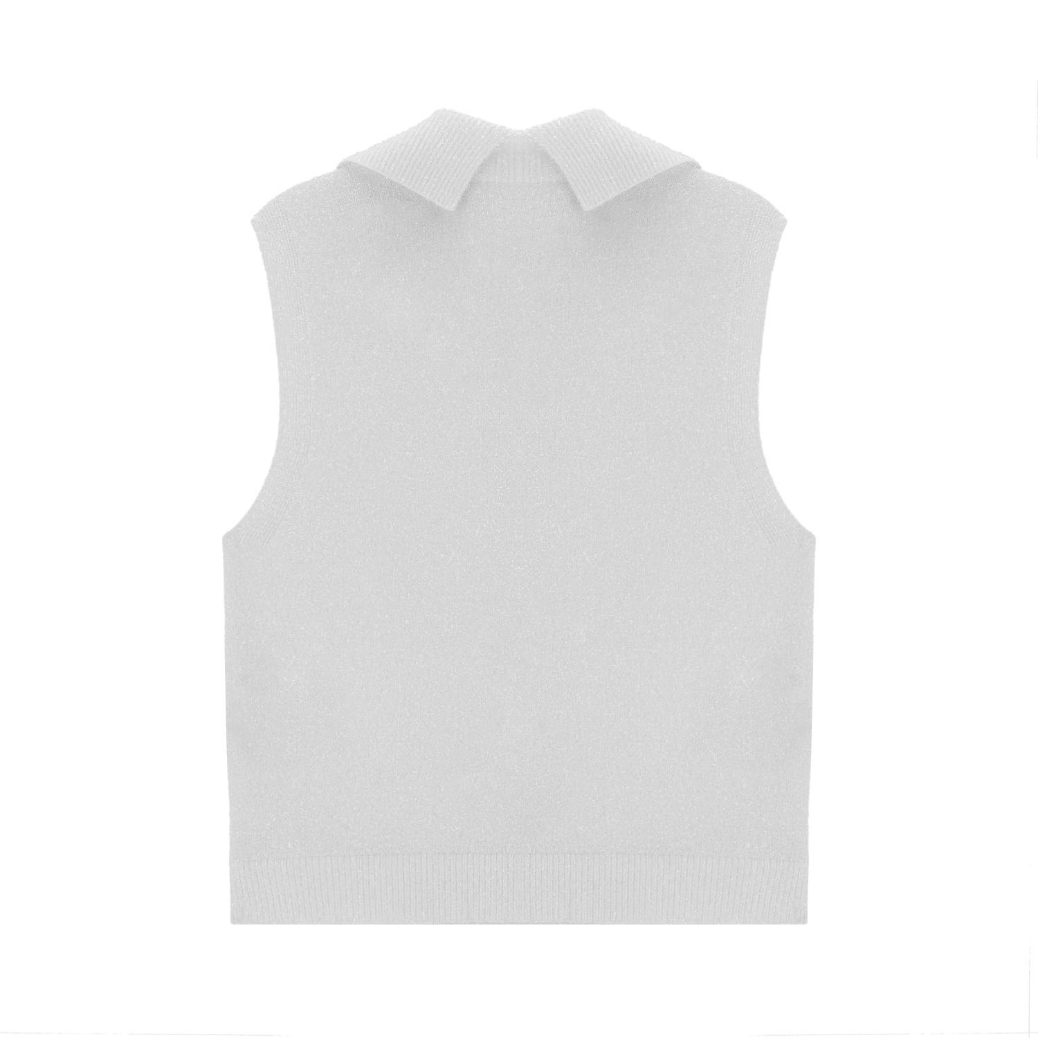 볼빅 골프웨어 여성 골프 조끼 메탈사 오버핏 베스트 카라 골프조끼 간절기 상의 VLKVP801 - 상세 이미지 3