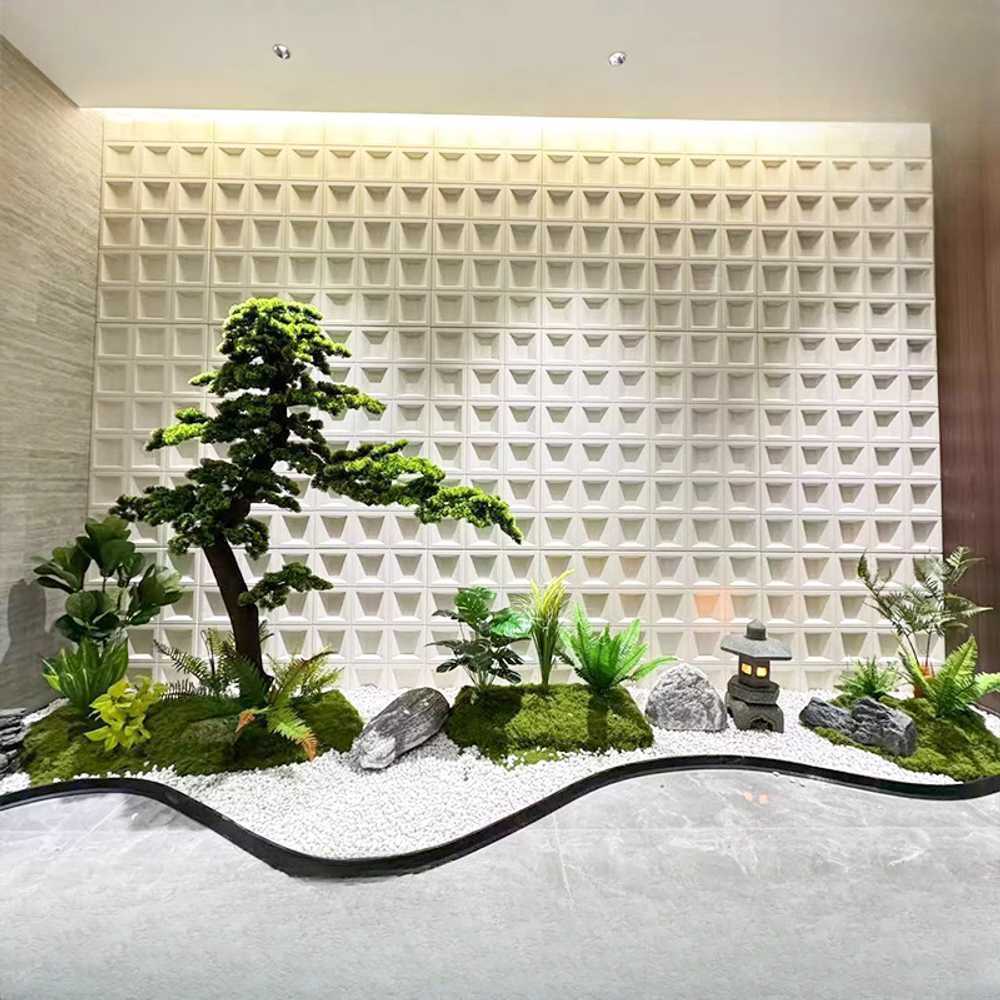 소나무 조화 인테리어 장식 가짜 나무 사계절 조경용 1.5x1.8m (잔디2개) - 상세 이미지 4