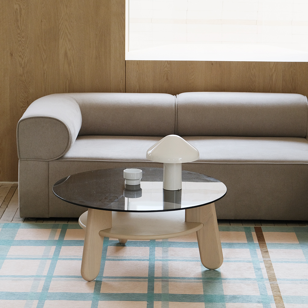 파르르맨션 사계절 대형 러그 디자인 거실 카페트 워셔블 먼지없는 러그 코타지 그리드, 140x200cm