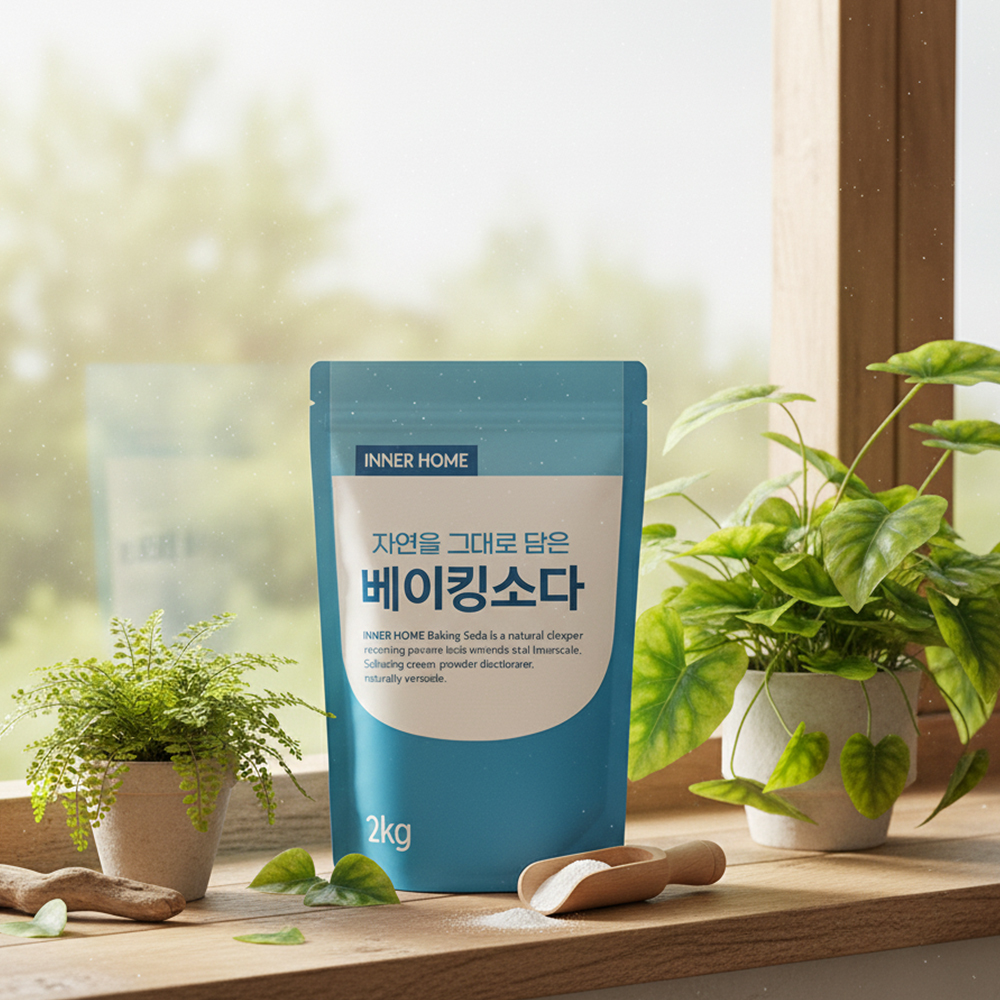 이너홈 다용도 베이킹소다 2kgx3개 무첨가 천연 세정제 주방 욕실 탈취 청소 - 상세 이미지 2