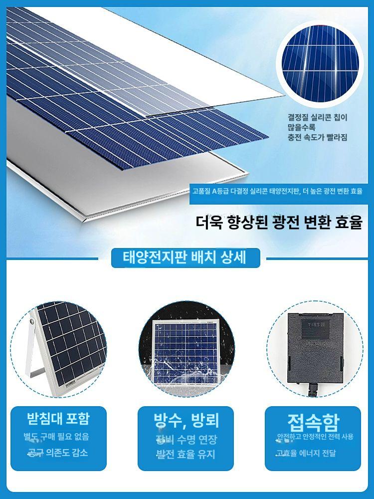 태양광 PVC 덕트 화장실 옥상 통풍기 2인치 50 팬 풍량88 12V - 상세 이미지 3
