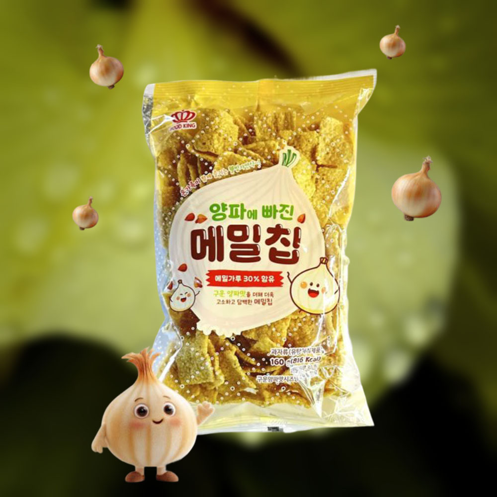 구운 양파 메밀칩 2봉 고소한 건강 스낵 과자 - 상품 이미지