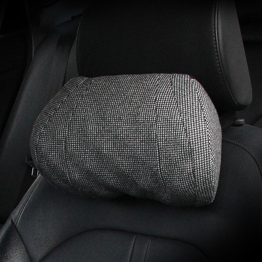 겨울용 기모체크 메모리폼 차량용 목쿠션 목베개 헤드레스트 목받침