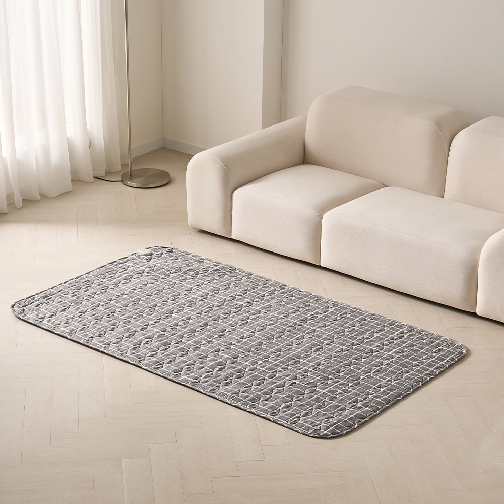 곰표한일전자 전기요 탄소 무자계 캠핑 전기매트 워셔블 스퀘어그레이 싱글