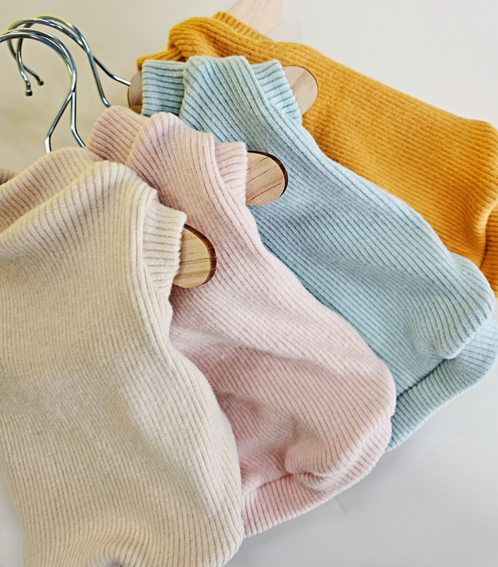 고양이옷 겨울 실내복 포근하고 따뜻한 기본 크롭 기모 골지 니트