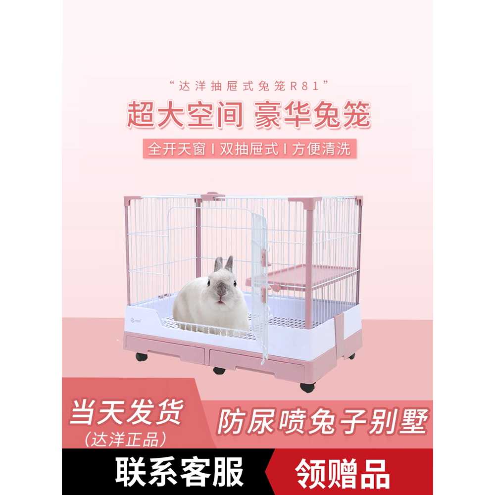 기니피그 토끼 케이지 서랍형 가정용 반려동물 하우스 - 상세 이미지 3