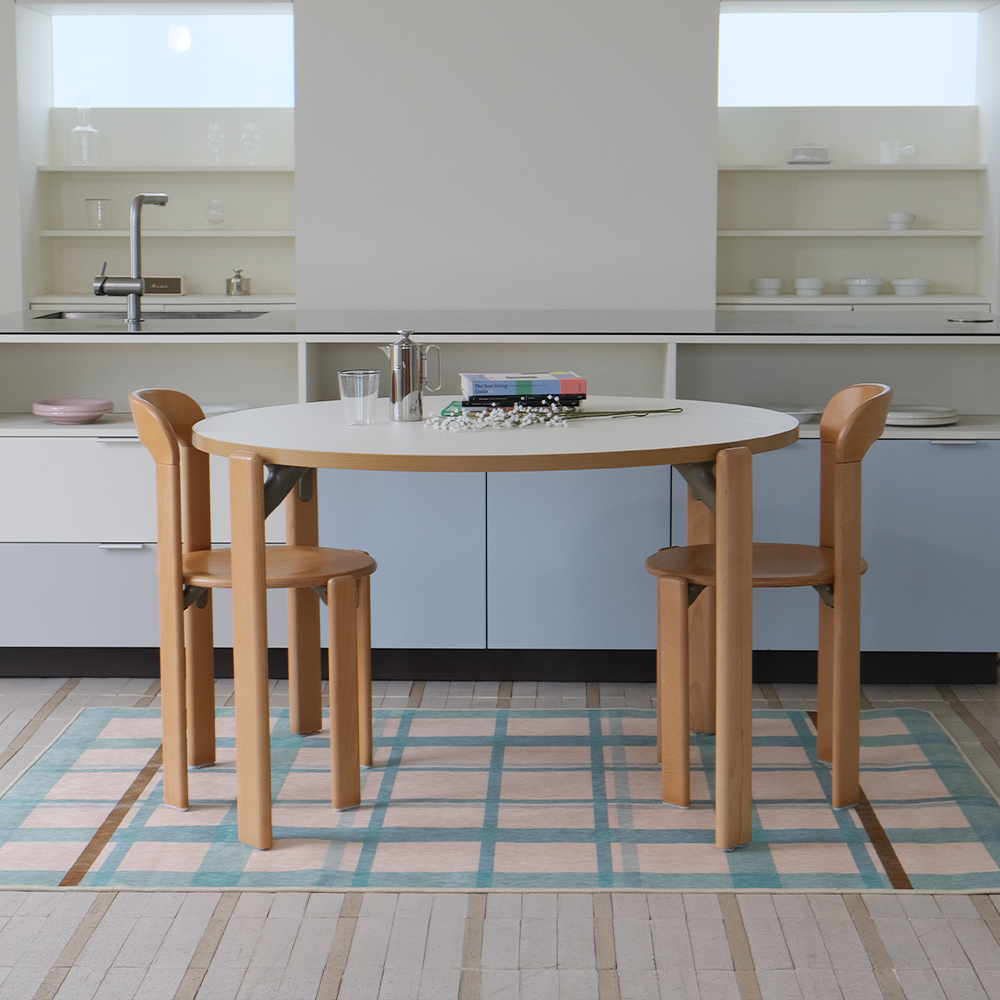 파르르맨션 사계절 대형 러그 디자인 거실 카페트 워셔블 먼지없는 러그 코타지 그리드, 140x200cm