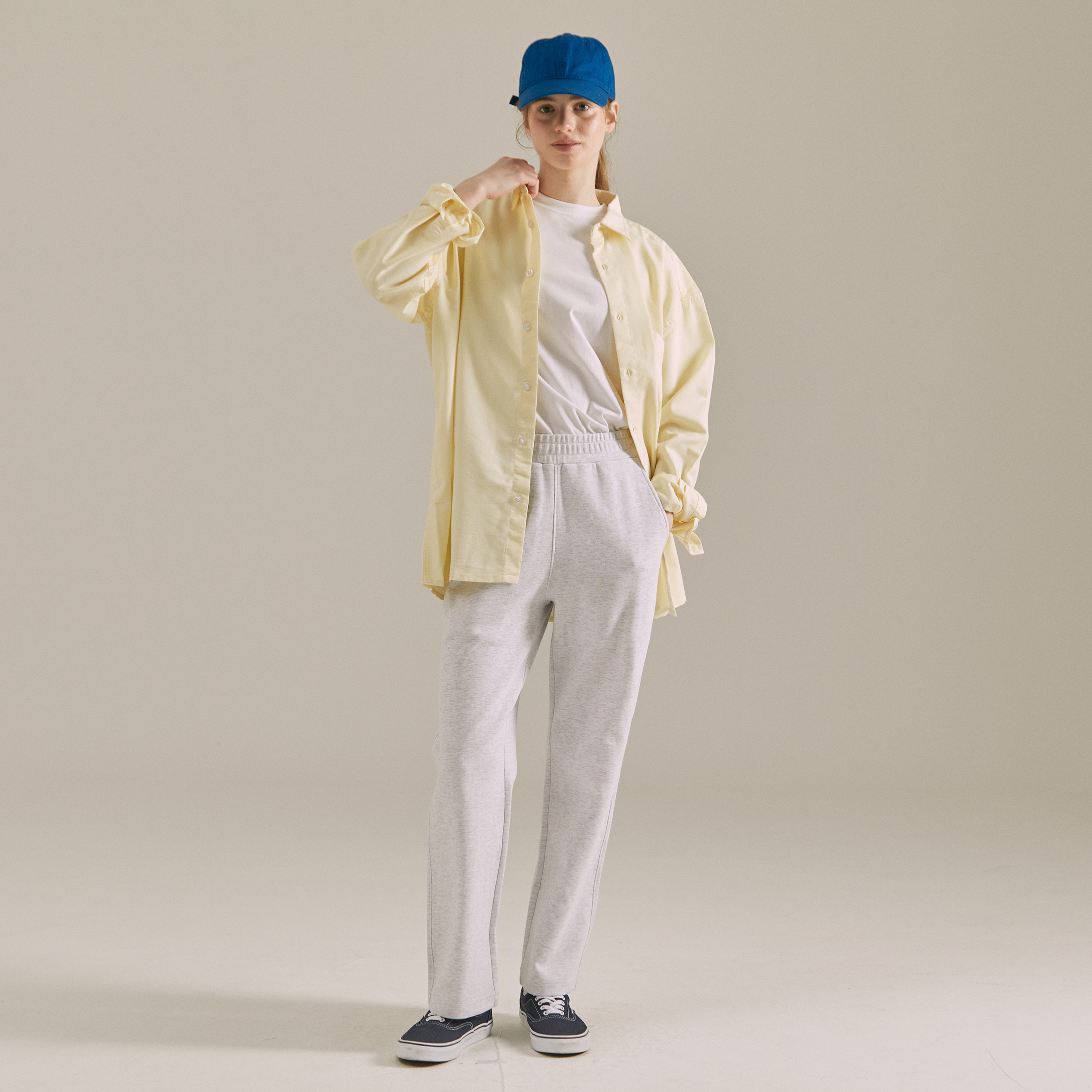 베이직하우스 여성 스트레이트 스웻팬츠 LYPT0101 - 상세 이미지 5