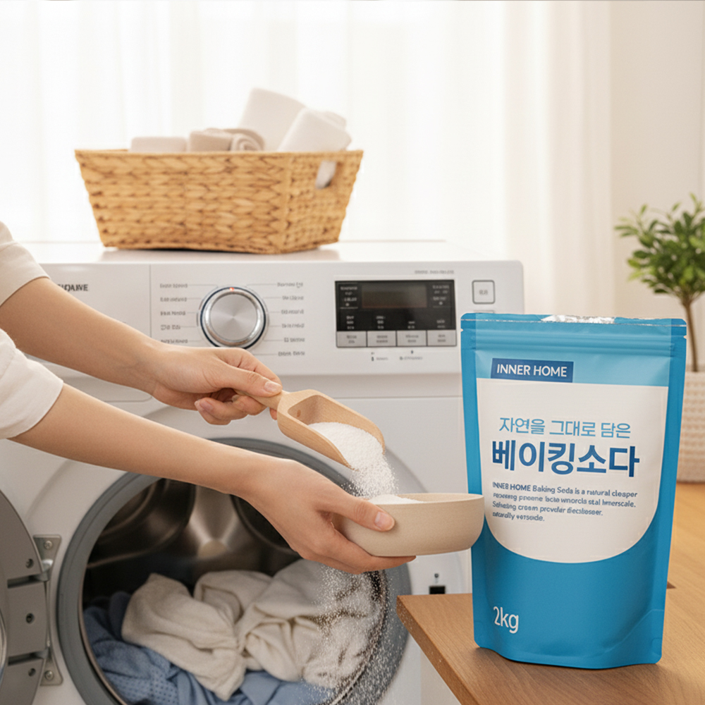 이너홈 다용도 베이킹소다 2kgx3개 무첨가 천연 세정제 주방 욕실 탈취 청소 - 상세 이미지 3