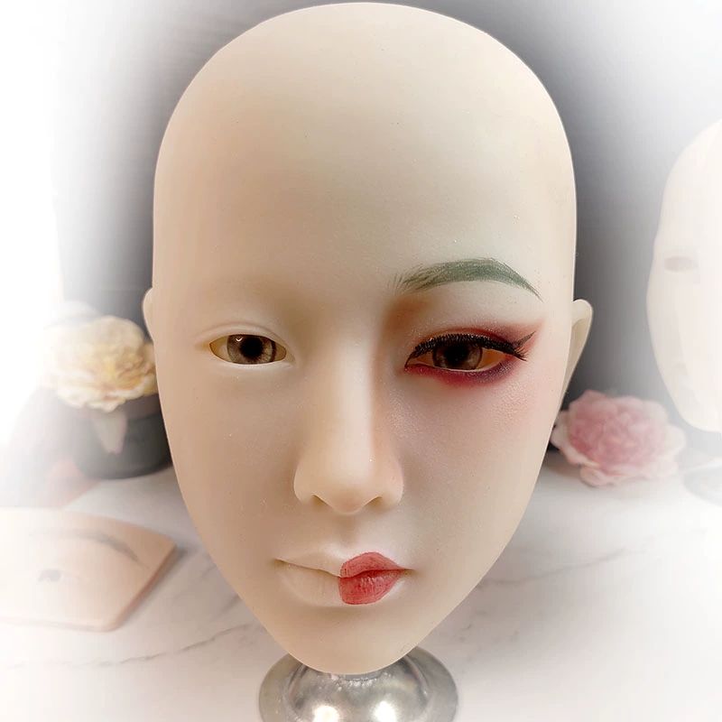 메이크업 연습용 마네킹 눈화장 페이스 실습용 색조 신형업그레이드 - 상품 이미지