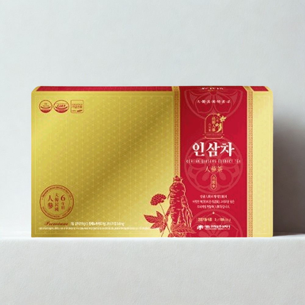 인삼차 100포 국내산 6년근 인삼 진세노사이드 설 추석 명절 선물 - 상품 이미지