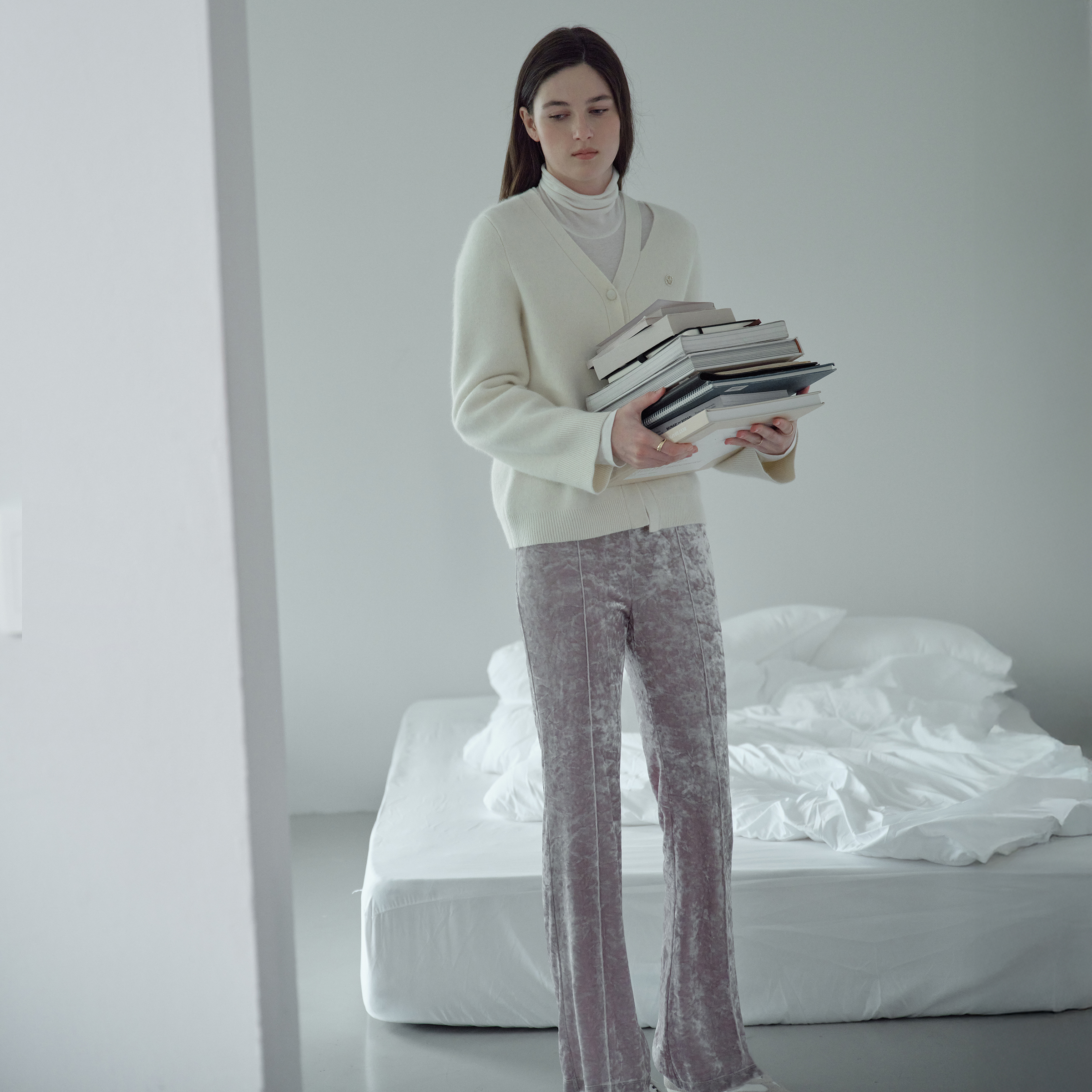[네이버 단독][N도착보장][쥬시쥬디] 벨벳슬림부츠컷팬츠 JZPT720E - 상세 이미지 2