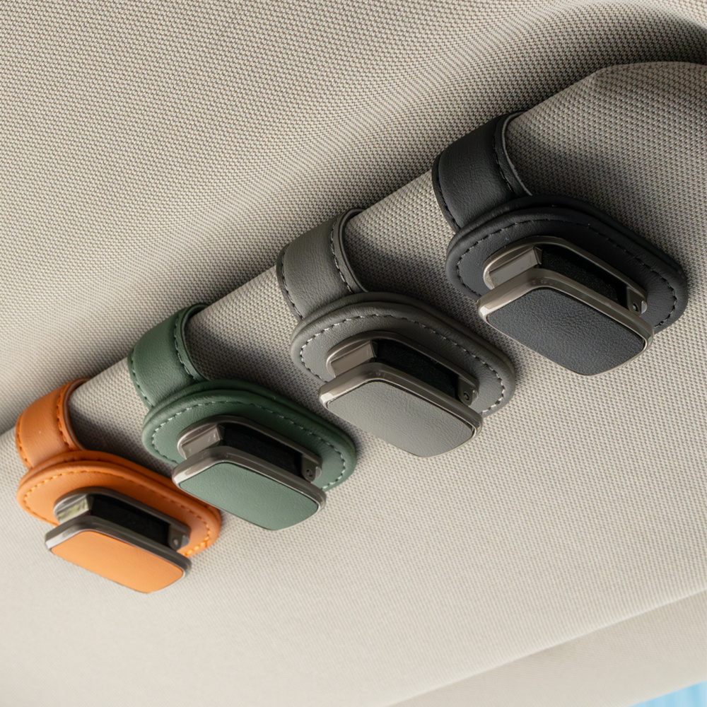 차량용 선글라스 선바이저 클립 거치대 자동차 안경걸이 보관함 케이스 제품 이미지