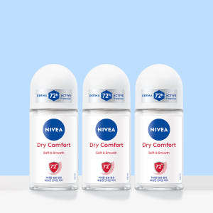 니베아 데오드란트 롤온 드라이 컴포트 50ml, 3개 솔직 후기 | 피부 타입별 분석 - 상품 이미지 1