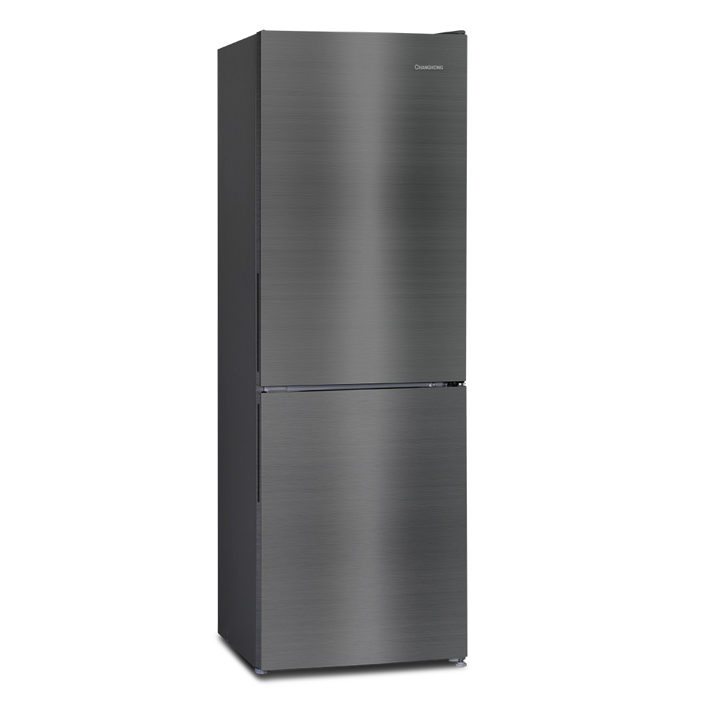 창홍 소형 미니 냉장고 2도어 원룸 가정용 메탈실버 157L