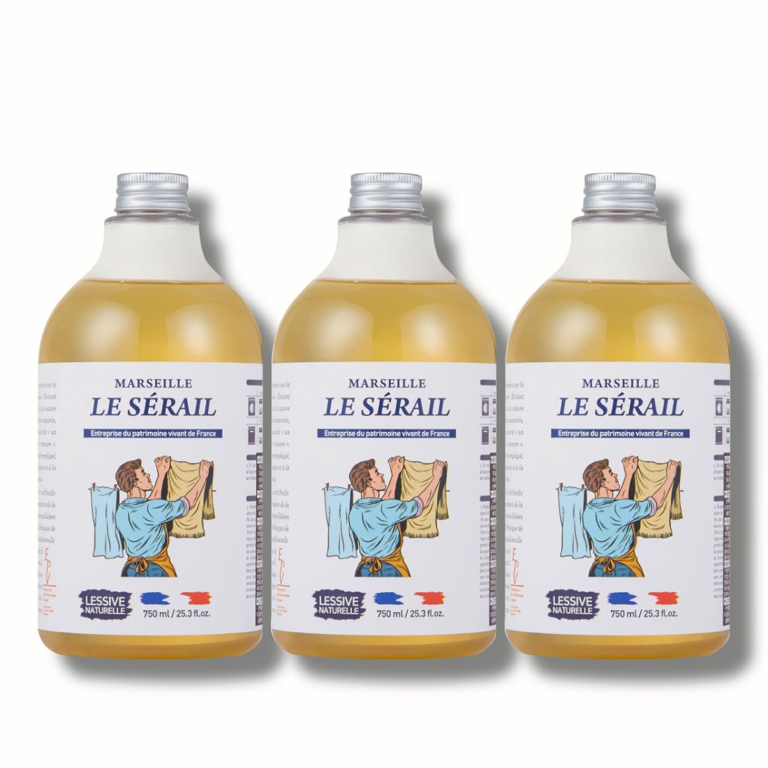 르세라이 사봉 드 마르세유 중성세제 드럼세탁기겸용세제 750ml, 3개 - 상품 이미지