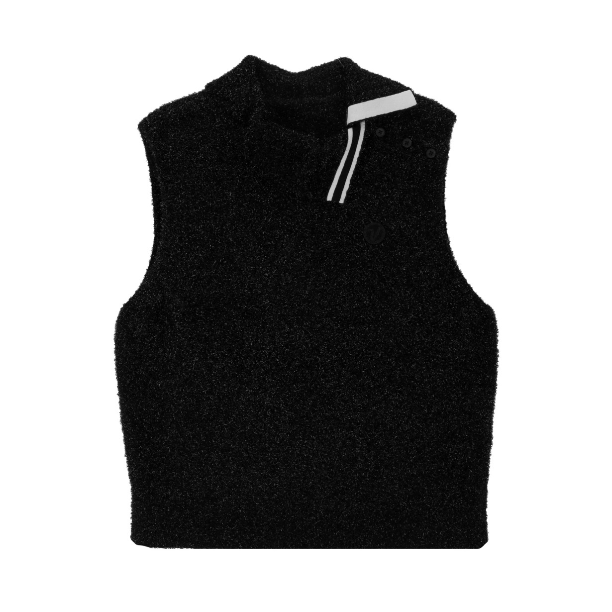 볼빅 골프웨어 여성 골프 조끼 메탈사 오버핏 베스트 카라 골프조끼 간절기 상의 VLKVP801 - 상세 이미지 5