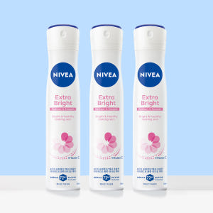 니베아 데오드란트 스프레이 엑스트라 브라이트 200ml, 3개 솔직 후기 | 피부 타입별 분석 - 상품 이미지 1