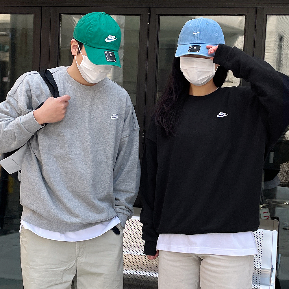 나이키 오버핏 맨투맨 스우시 티쳐츠 프렌치테리 풀오버 오버사이즈 긴팔 제품 이미지